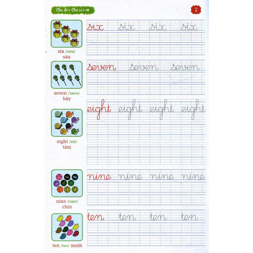 Sách Bé Tập Viết Chữ Đẹp Tiếng Anh 1 (Khổ Nhỏ)