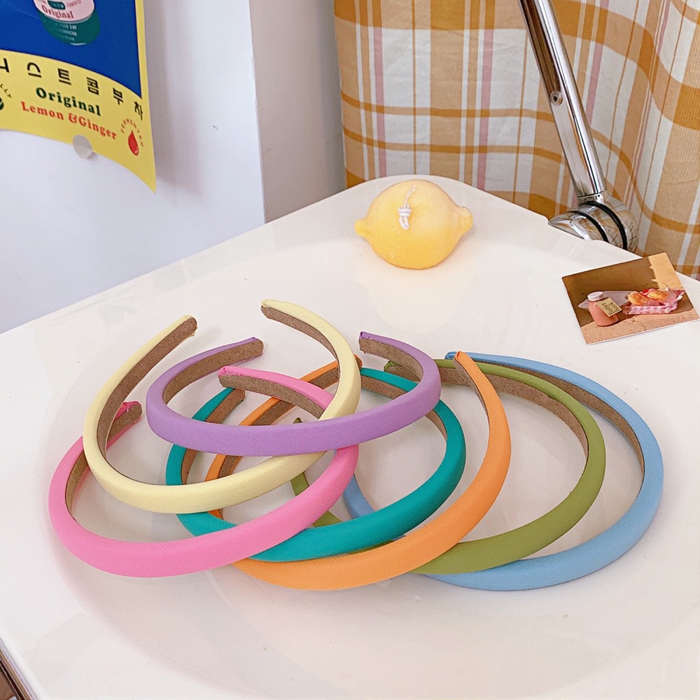 Băng Đô Cài Tóc Bằng Vải Nhiều Màu Sắc Dễ Thương Dành Cho Nữ