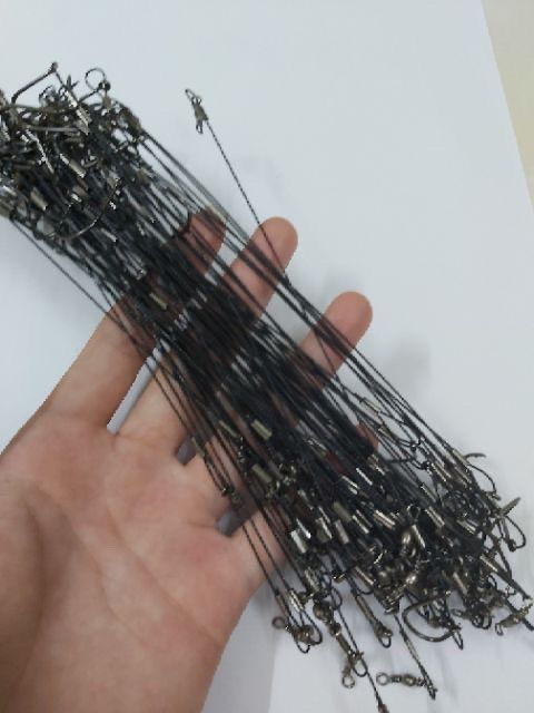 Dây cáp câu cá kèm sẵn lưỡi