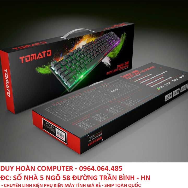 Mua Bàn phím giả cơ Tomato S100 có led - TẶNG NGAY BÀN DI CHUỘT GAMING