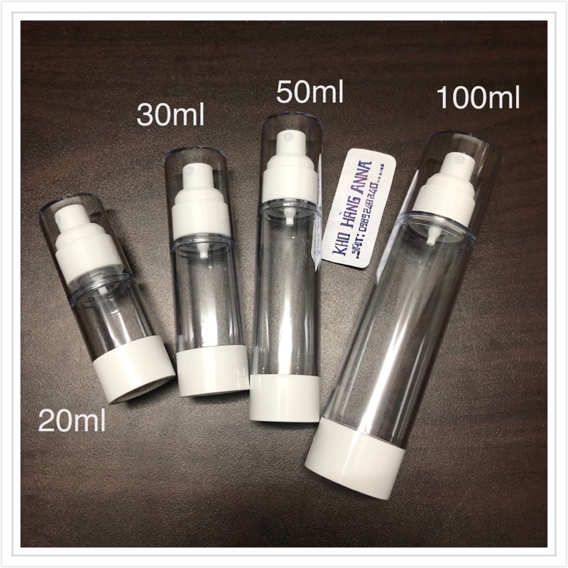 Chai hủ Lọ HÚT CHÂN KHÔNG Xịt Giọt / xịt Sương - Chai Lọ chiết mĩ phẩm nước hoa 100ml / 50ml / 30ml / 20ml / 10ml