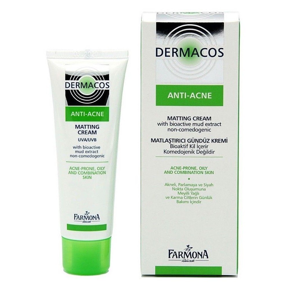 ✅ [Chính Hãng] Dermacos Kem Giảm Bóng Nhờn, Ngừa Mụn Farmona Dermacos Anti Acne