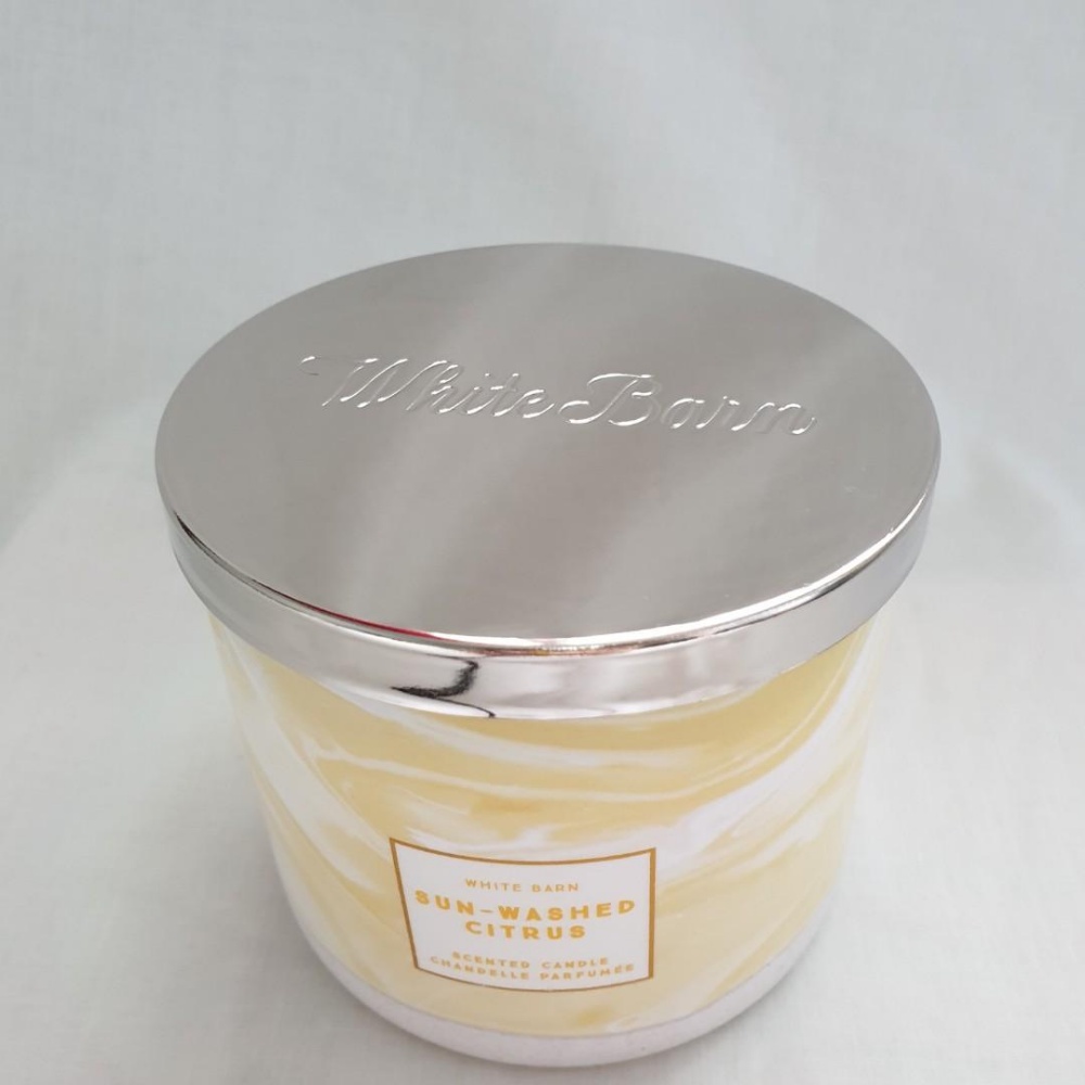 [BILL MỸ] NẾN THƠM THƯ GIÃN BATH AND BODY WORK WHITE BARN 3 BẤC MÙI SUN-WASHED CITRUS