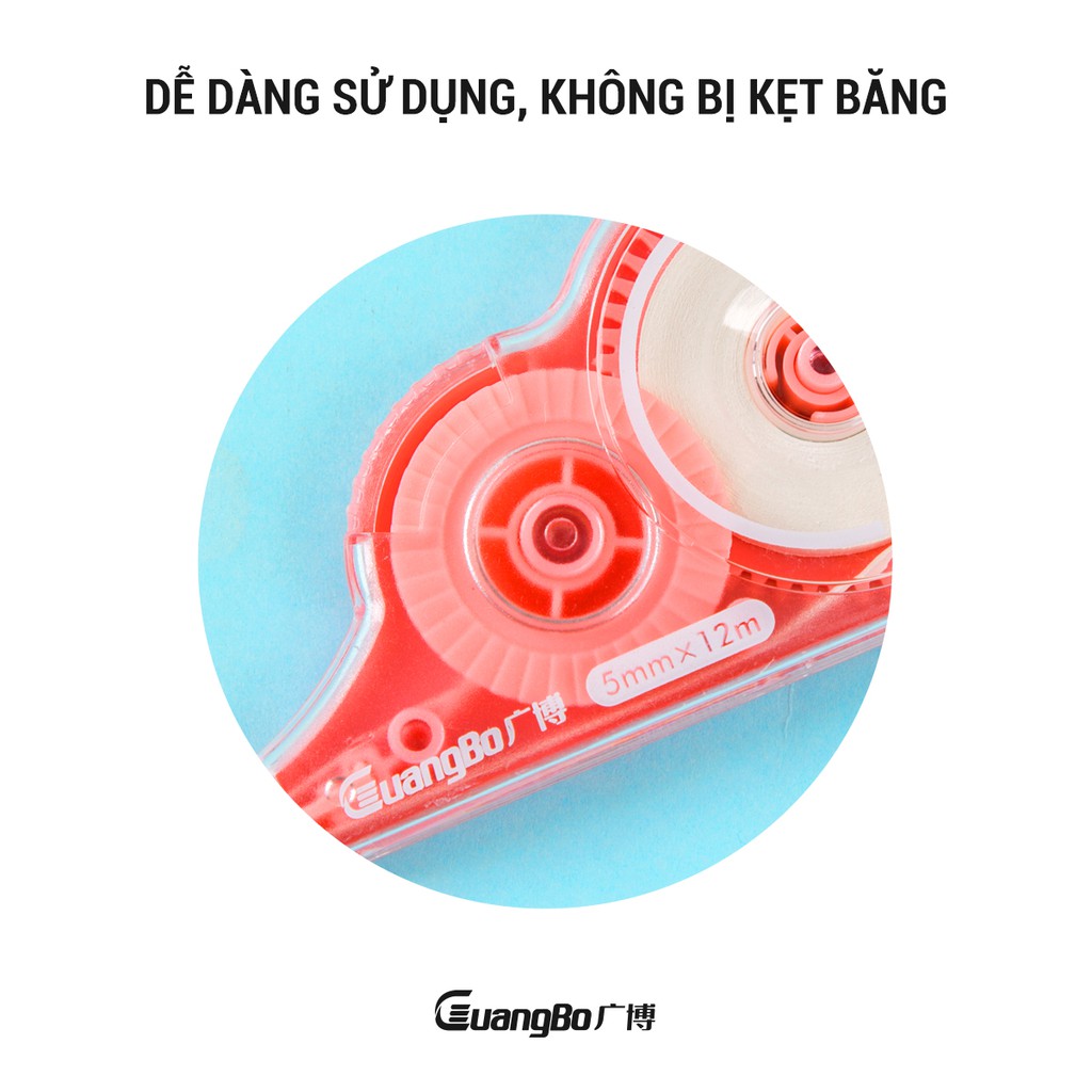 Bút xoá băng 12m Macaron GuangBo H05018-1