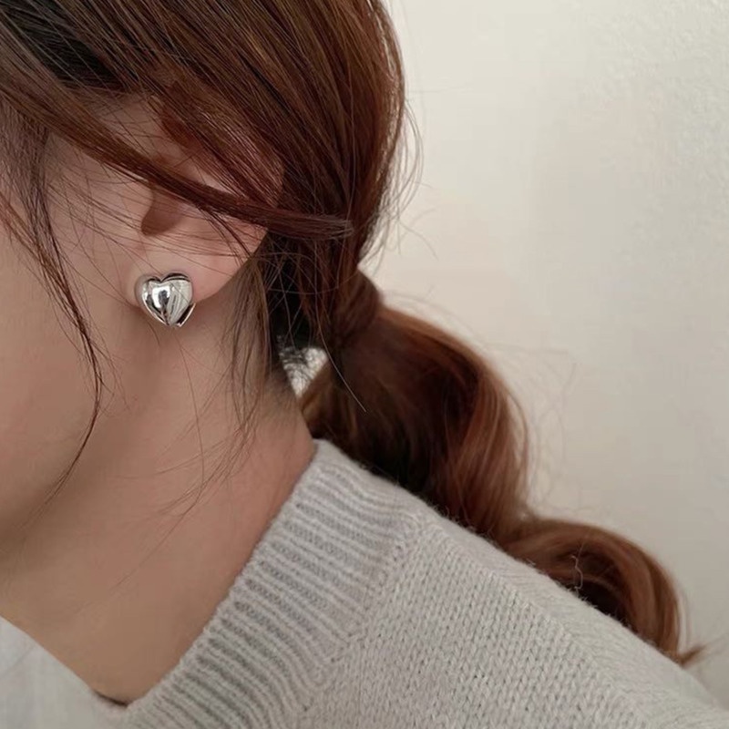 Khuyên Kẹp Vành Tai Hình Trái Tim Phong Cách Hàn Quốc 19963 Dễ Phối Đồ