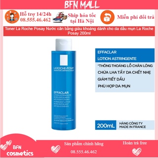 Toner La Roche Posay Nước cân bằng giàu khoáng dành cho da dầu mụn La Roche Posay 200ml