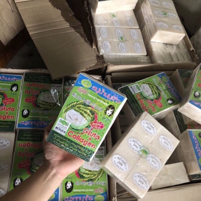 XÀ PHÒNG CÁM GẠO THÁI LAN JAM RICE MILK SOAP