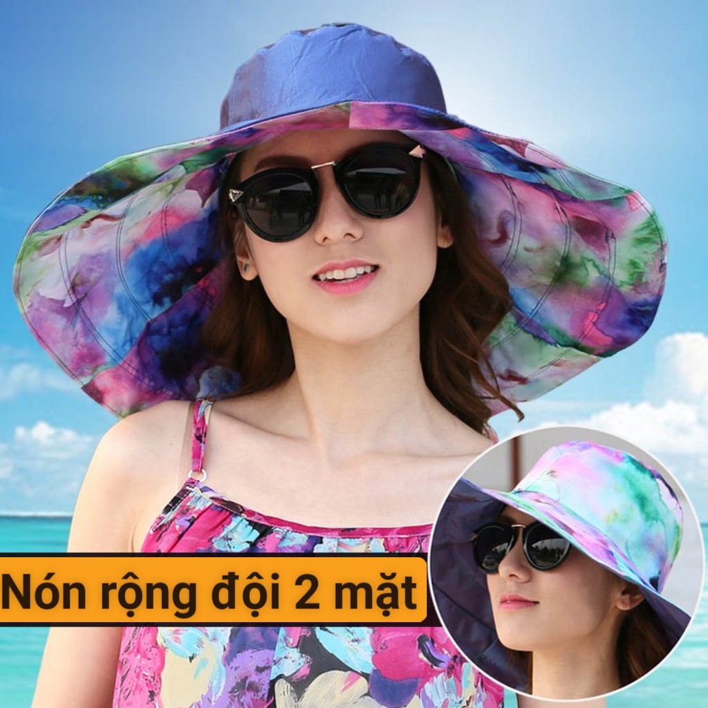 NÓN MŨ VẢI VÀNH SIÊU RỘNG CHỐNG TIA CỰC TÍM