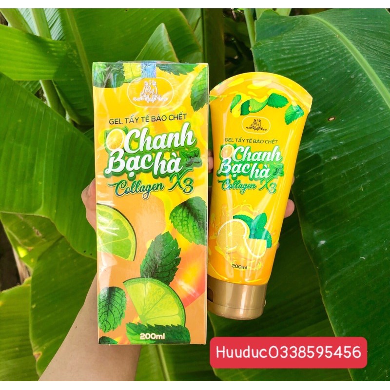 Tẩy tế bào chết chanh bạc hà collagen x3 cho Face và Body , Chính Hãng | BigBuy360 - bigbuy360.vn