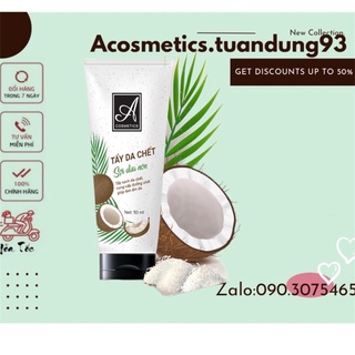 Tẩy Da chết Sợi Dừa Non Acosmetics, Tẩy sạch Da Chết, Loại Bỏ da Sần Sùi trên mặt, cung cấp dưỡng ẩm Cho da 50ml