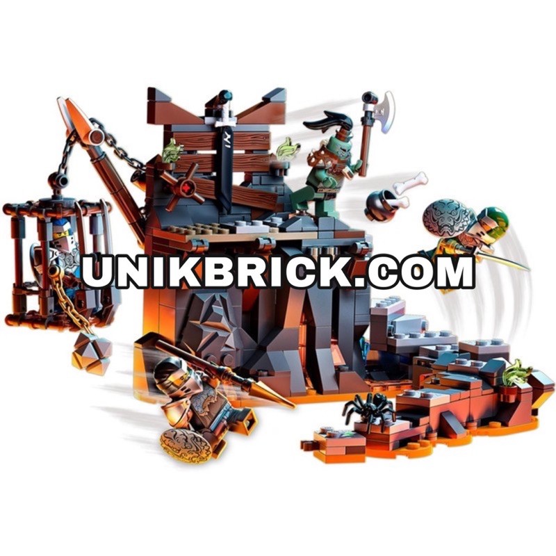 Lego UNIK BRICK Ninjago 71717 Journey to the Skull Dungeons Hành trình đến ngục đầu lâu chính hãng .