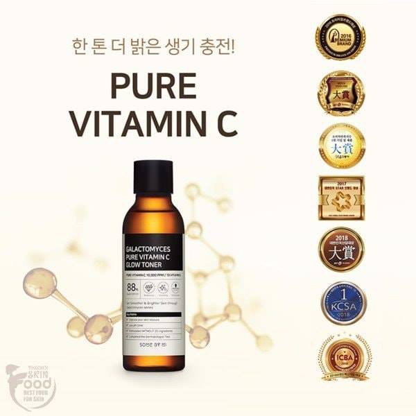 Toner Dưỡng Trắng Nuôi Dưỡng Làn Da Sáng Mịn Some By Mi Galactomyces Pure Vitamin C Glow Toner 200ML