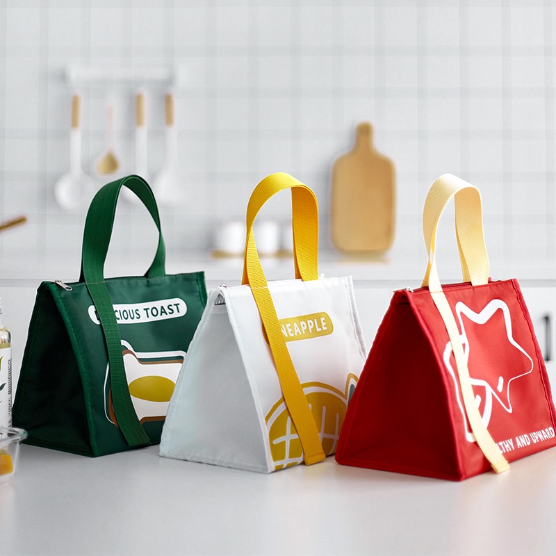 🔥🔥 🔥 Túi giữ nhiệt đựng đồ ăn SANDWICH vải Oxfoxd 3 lớp, lót nhôm, khoá kéo, túi đựng cơm giữ nhiệt văn phòng loại 1
