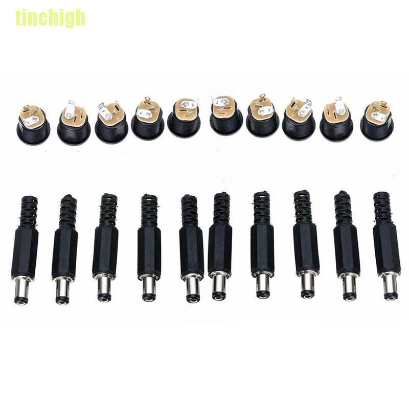 1 Bộ 10 Cặp Jack Nối 12v 3a Male + Female