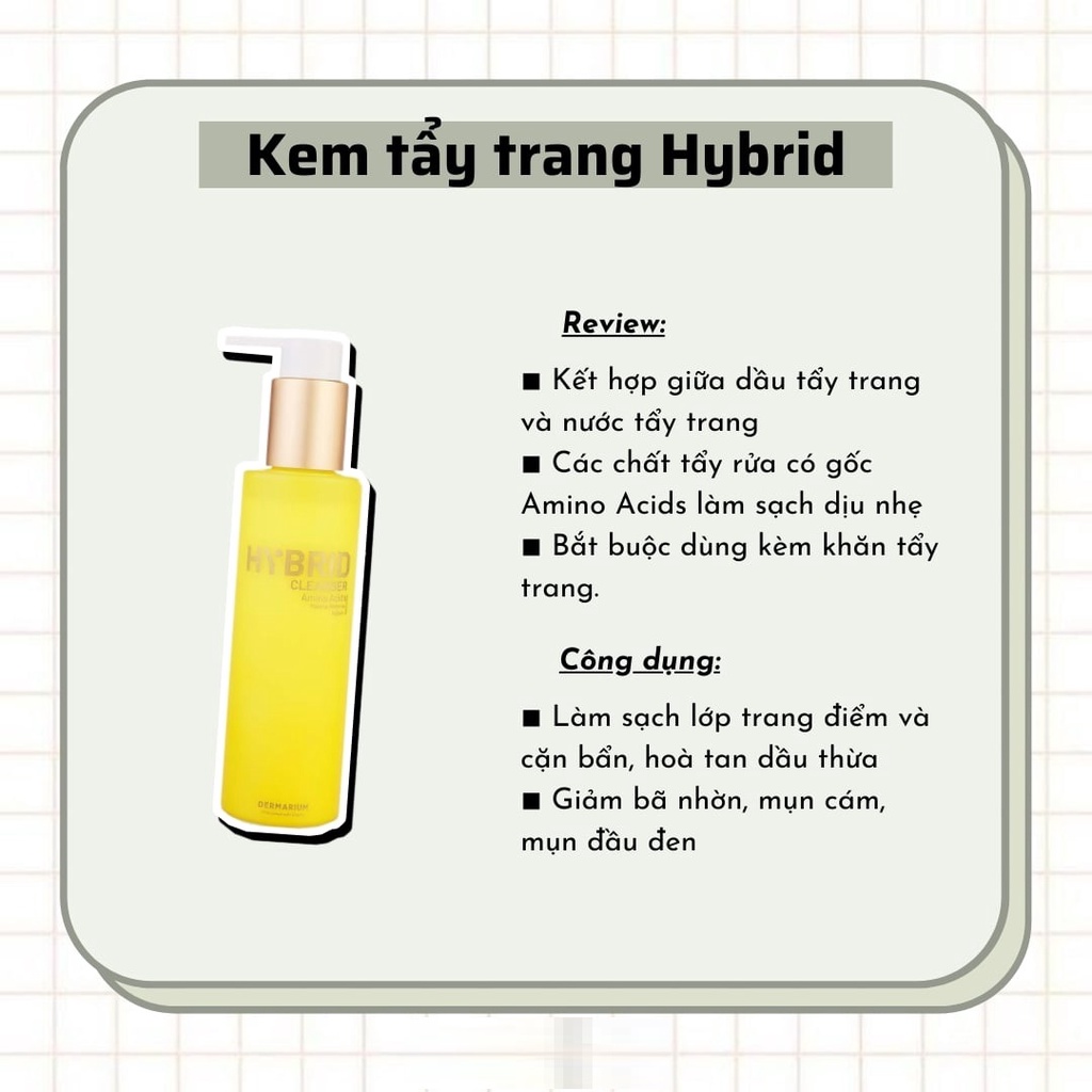 DERMARIUM THE ONE OIL CLEANSER 100ml Dầu Tẩy Trang Sạch Sâu -Tiệm Cô Chi PY