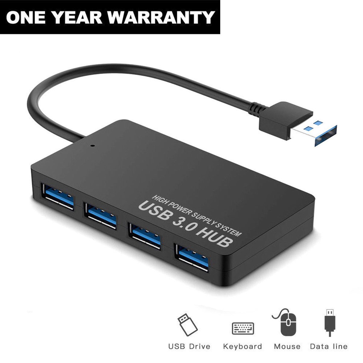 Hub Chia 4 Cổng Usb 3.0 Tốc Độ Cao