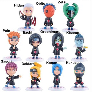 Mô Hình Naruto - Sét 11 Mô Hình Nhân Vật Naruto Chibi