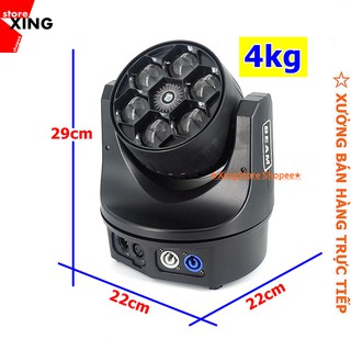 ĐÈN MOVING 6 MẮT LED LASER Đèn sân khấu