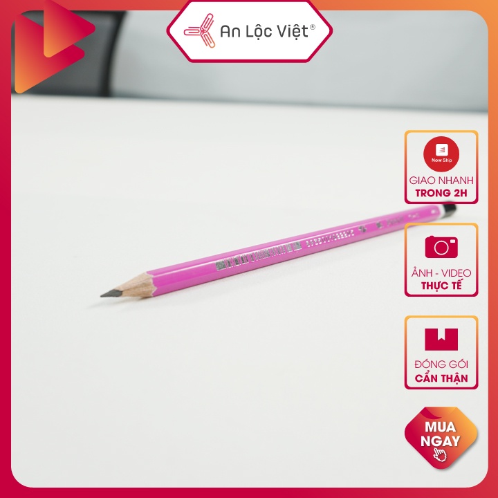 Combo 5 Bút chì chuốt Staedtler 134 - Bút chì gỗ 2B Thiên Long GP01
