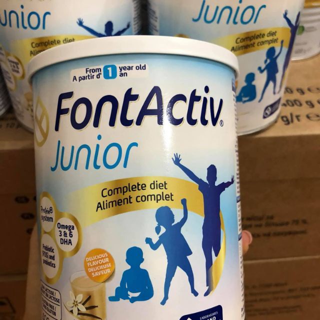 Sữa tăng chiều cao FontActiv Junior 400g cung cấp đầy đủ protein cho trẻ từ 1 tuổi, sữa hàng Đức