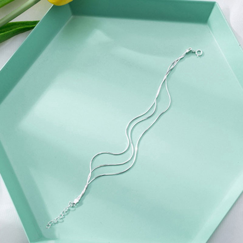  Vòng đeo tay bạc nhiều lớp phong cách Hàn Quốc thời trang cho nữ | BigBuy360 - bigbuy360.vn