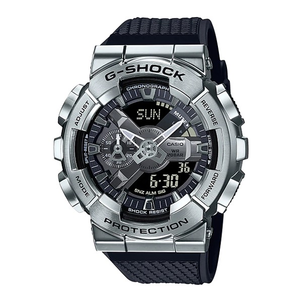 Đồng Hồ Nam Casio G-Shock GM-110-1ADR Chính Hãng | G-Shock GM-110-1A Silver Metal