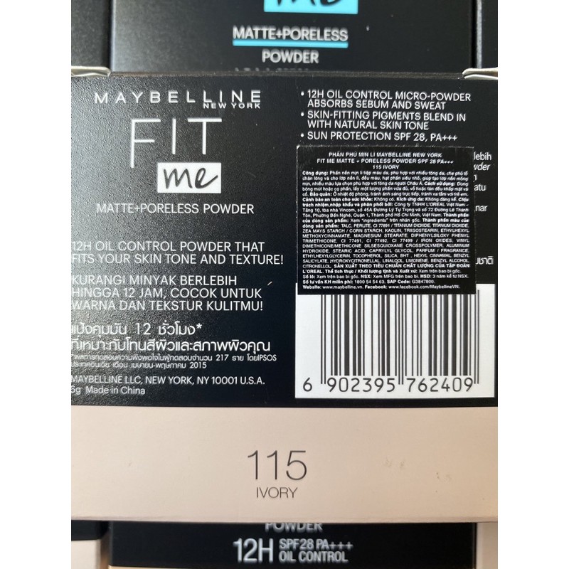 CHÍNH HÃNG 100% - PHẤN PHỦ MAYBELLINE NEW YORK FIT ME