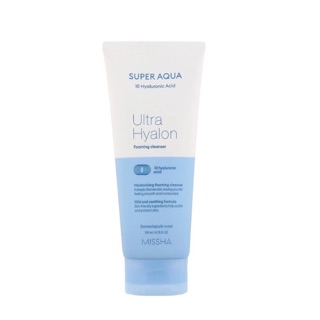 Sửa Rửa Mặt Làm Sáng Da Missha Super Aqua Ultra Hyalon Foaming Cleanser 200ml