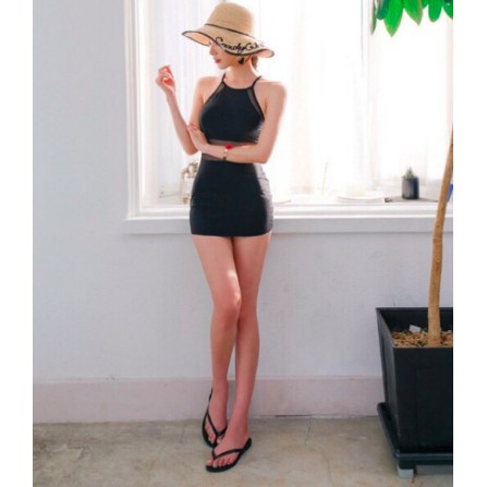 Bikini Liền Thân Cut-out Lưng Buộc Dây