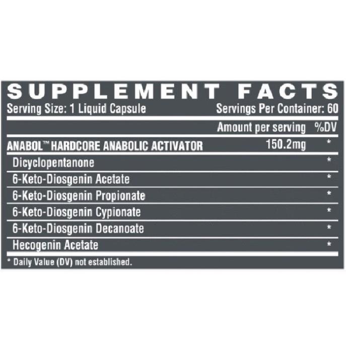 Anabol Hardcore Giúp Tổng Hợp Cơ Bắp Hỗ Trợ Phát Triển Cơ Bắp Nutrex Anabol Hardcore 60 Viên