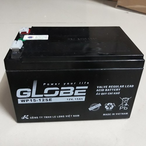 Ắc quy globe 12V-15Ah WP15-12SE | HolCim - Kênh Xây Dựng Và Nội Thất