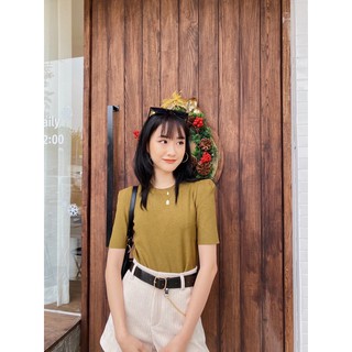 Áo len cộc trơn