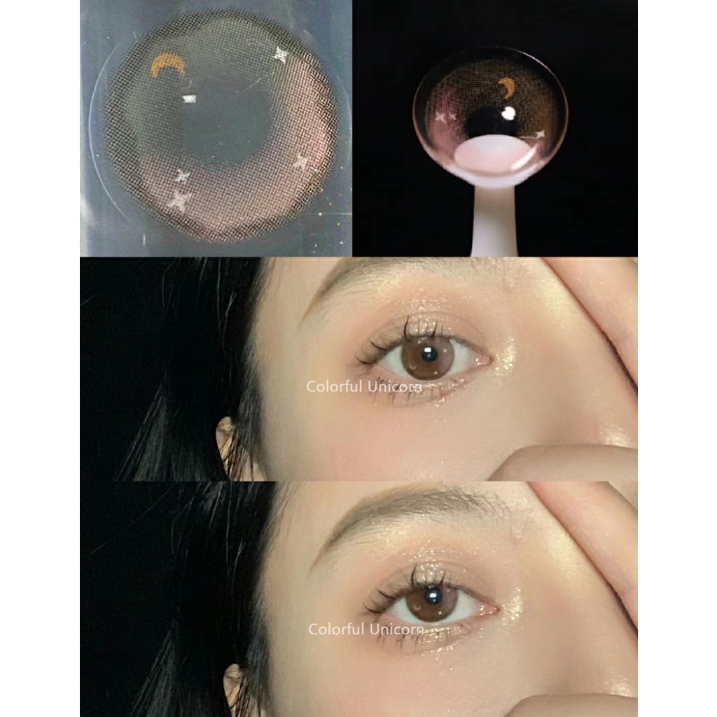 Kính áp tròng Colorhunter Dùng 1 Năm 14.0mm 0 - 8 Độ 1 cặp YXZ