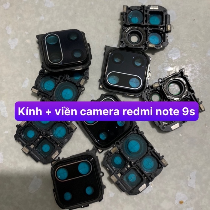 kính + viền camera xiaomi redmi note 9s