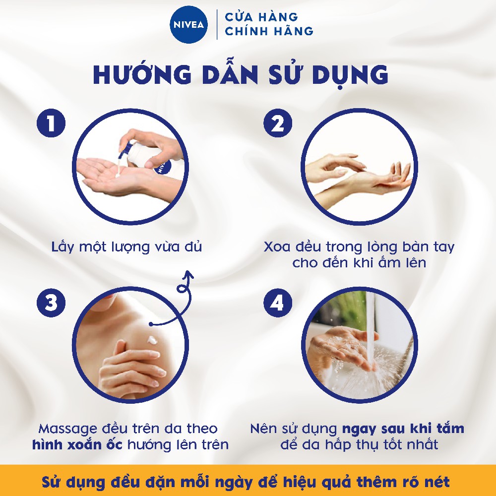 Sữa dưỡng thể dưỡng da trắng mịn Nivea (600 ml) 83861