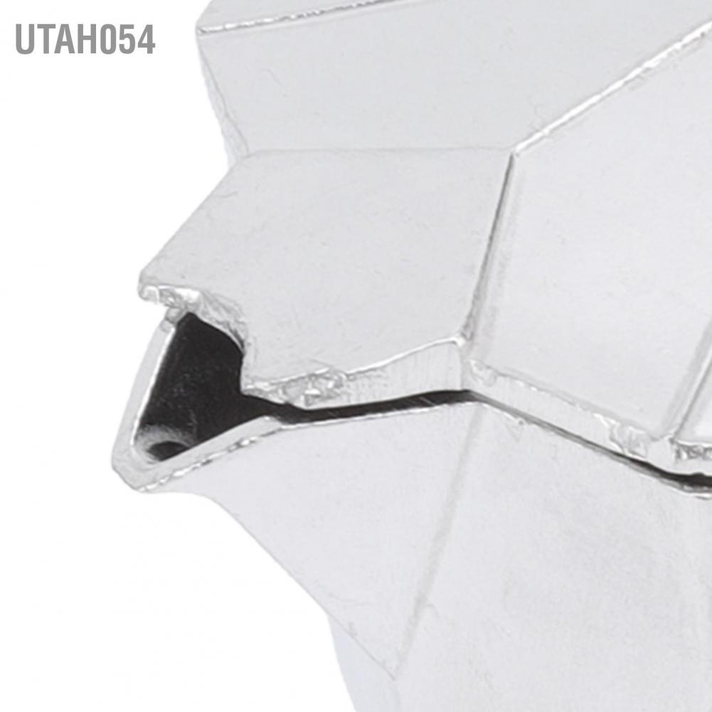 Utah054 Moka Pot 150ml nhôm bát giác gia dụng Sưởi ấm phong cách mộc mạc Bạc cắm trại pha cà phê cho văn phòng