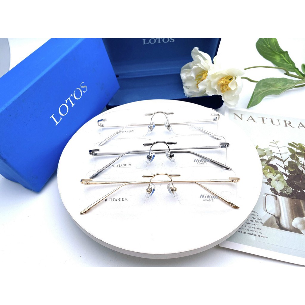 Gọng kính khoan Titannium không viền