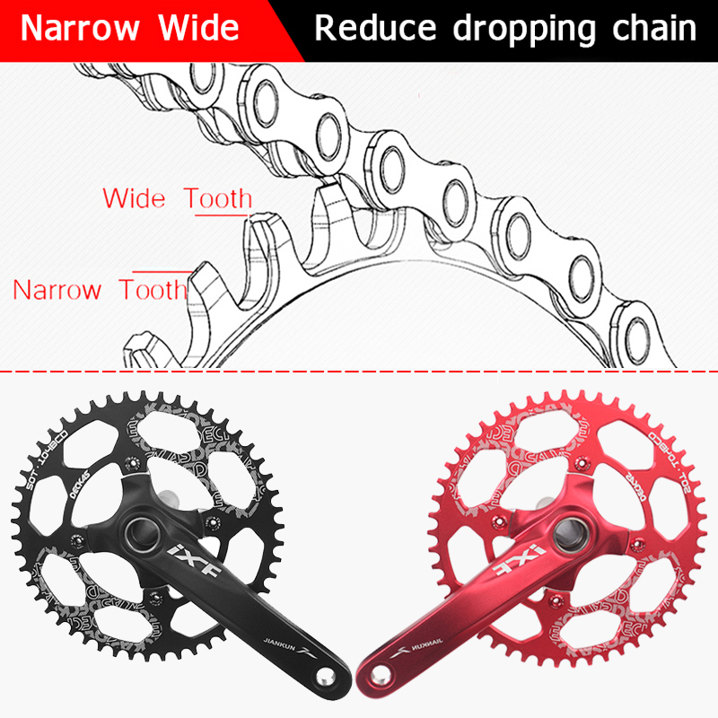 Deckas Bộ 2 Vòng Dây Xích Rộng 40t 42t 44t 46t 48t 50t 52t mtb 104bcd Chuyên Dụng Cho Xe Đạp