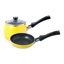 Bộ nồi Baby set T0305 Supor, gồm 2 sản phẩm: 01 nồi sữa D10cm và 01 chảo đường kính 12cm, màu ngẫu nhiên