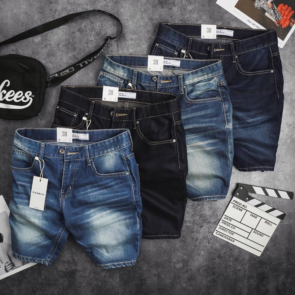 Short Za gà Denim chính phẩm, form skinny fit, ngang gối trẻ trung,vải wash mềm mặc cực sướng VNXK