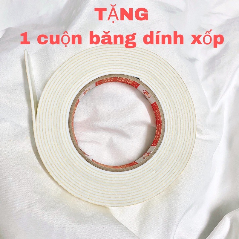 Sticker trang trí đồ handmade  TẶNG 1 CUỘN BĂNG DÍNH XỐP