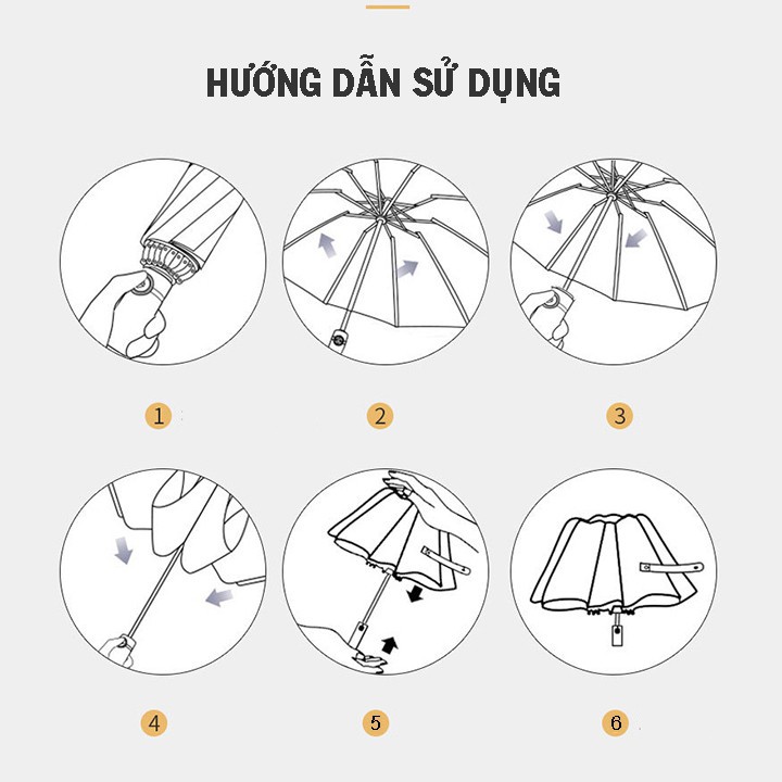 Ô dù tự động gấp mở 2 chiều 12 NAN chống tia UV xuất Nhật, che mưa nắng nút tắt mở tự động cỡ lớn cho ô tô xe hơi TKS