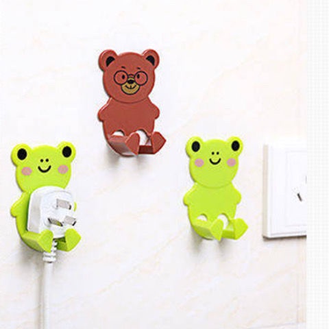 Set 5 móc treo phích cắm điện hình hoạt hình độc đáo