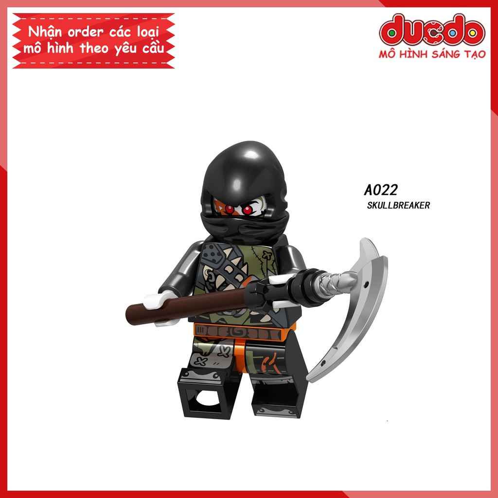 Minifigures các nhân vật trong Ninjago tuyệt đẹp - Đồ chơi Lắp ghép Xếp hình Mini Ninja Mô hình LeLe A017 - A024