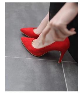 Cao gót da lộn size 38