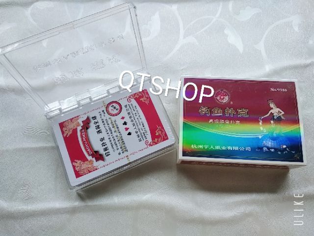 BỘ BÀI HỘP NHỰA NÀNG TIÊN CÁ, THẺ BÀI XỊN, TÚ LƠ KHƠ