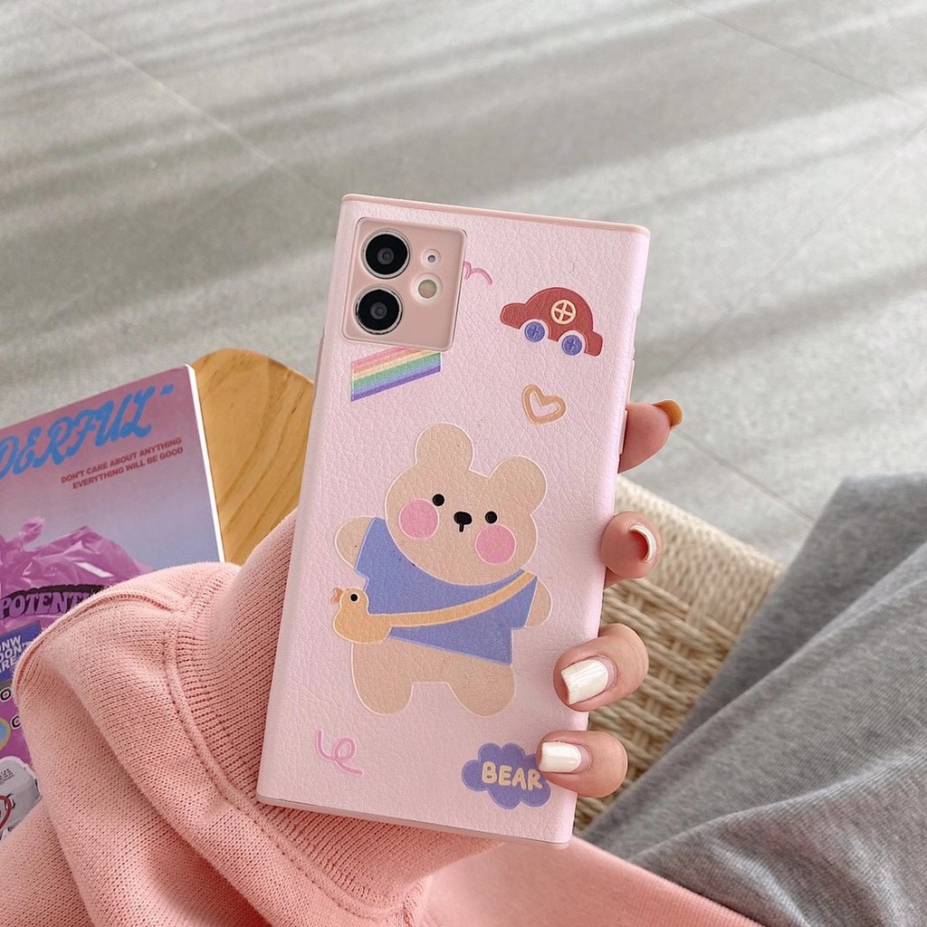 Ốp Lưng Dẻo In Hình Gấu Dễ Thương Cho Iphone 7 / 8 + / Ix / Xr / Xsmax / 11 / Pro / Pro Max / 12mini / 12 / Pro / Promax | BigBuy360 - bigbuy360.vn