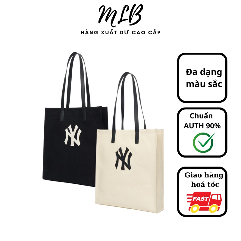Túi tote MLB hoạ tiết thuê chữ NY dành cho cả nam và nữ phong cách Hàn Quốc - Hùng Nón Hiệu