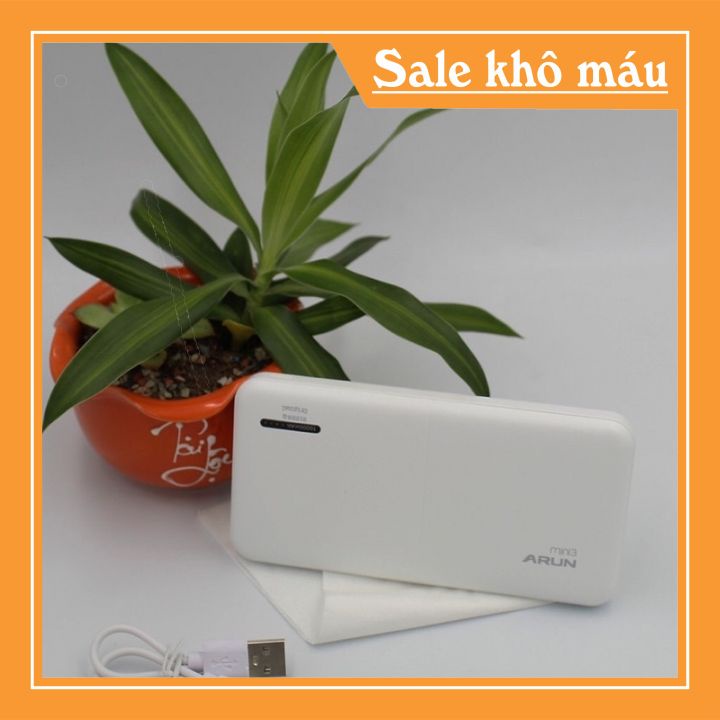 Sạc Dự Phòng,Pin Sạc ARUN Mini 3 Chính Hãng Dung Lượng 10.000mAh Hàng Chính Hãng [Tặng Kèm Dây Sạc]