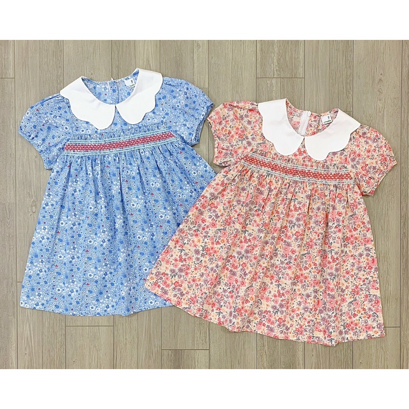 Váy smock hoa Pimpollo- HÀNG SALE KO ĐỔI TRẢ